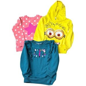 MINIONS Sweatshirt Garçon à Capuche - Pull Officiel Minion Moods Bleu Marine Pour Enfant